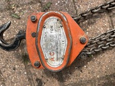 Ton block tackle for sale  BURNTWOOD
