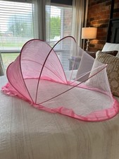 Netting Cover Bed Baby Folded Indoor Outdoor Travel Beach Flies Mosquito Pink comprar usado Netting Cover Bed Baby Folded Indoor Outdoor Travel Beach Flies Mosquito Pink comprar usado  Enviando para Brazil