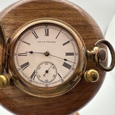Relógio de bolso 1899 Seth Thomas grau 5 6s modelo 15 7J Hunter folheado a ouro funciona comprar usado  Enviando para Brazil