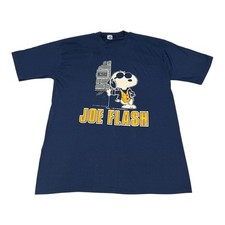 Usado, Camiseta masculina SNOOPY JOE FLASH vintage anos 70-80 azul Artex Peanuts tamanho GG comprar usado  Enviando para Brazil