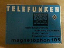 Telefunken magnetophon 105 gebraucht kaufen  Landau