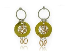 Usado, Brincos em prata de ouro a ouro e prata esterlina 18k de 925 brincos círculo comprar usado Usado, Brincos em prata de ouro a ouro e prata esterlina 18k de 925 brincos círculo comprar usado  Enviando para Brazil