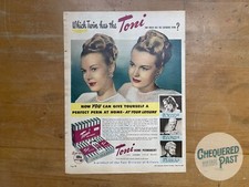 Vintage 1953 TONI Home Perm Kit Publicidade Cabeleireiro Estilista Publicidade comprar usado  Enviando para Brazil