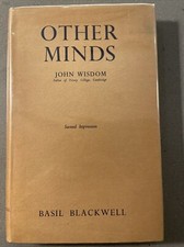 OTHER MINDS By John Wisdom 1956 HCDJ Second Impression segunda mano  Embacar hacia Mexico