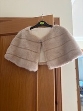 Beige fur stole for sale  FORFAR