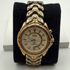 Vintage Seiko Kinetic 5M42-0B09 Sports 100 Relógio Masculino Display Traseiro Leia, usado comprar usado  Enviando para Brazil