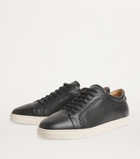 Tênis de couro trançado preto Giorgio Armani US$ 1.050 8 EUA (7 Reino Unido) comprar usado  Enviando para Brazil