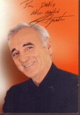 Charles aznavour autographe d'occasion  Niort