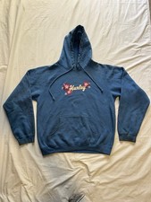 Moletom com capuz vintage Hurley feminino G/XL azul claro Y2K surfista skatista comprar usado  Enviando para Brazil
