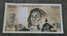 Billet 500 francs d'occasion  Erstein