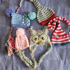 Collection newborn hats for sale  CASTLE CARY