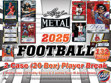 DJ Lagway 2025 Leaf METAL FOOTBALL 2 Estojo (Caixa 20) Player Break #4 comprar usado  Enviando para Brazil