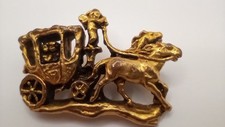 Gold tone brooch for sale  DEREHAM