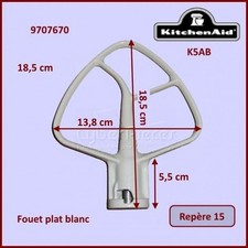 Mélangeur plat blanc d'occasion  Diebling