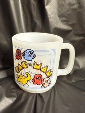 Caneca de café vintage PAC-MAN Glasbake assinada vidro leitoso anos 80 videogame Mint Co comprar usado  Enviando para Brazil