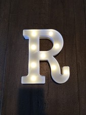 Placa de festa de plástico alfabeto R letra iluminada decoração suporte festival casamento comprar usado  Enviando para Brazil