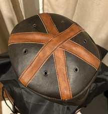 Reprodução de capacete de futebol de couro da década de 1930 novo sem etiquetas comprar usado  Enviando para Brazil