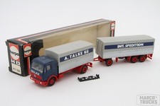 Herpa Mercedes NG Trailer caminhão 2a/3a "A. Talke KG Int. Spedition" 811330/H5208, usado comprar usado  Enviando para Brazil