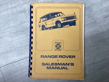 Range rover salesmans for sale  FARNHAM