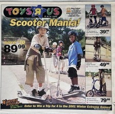 2000 Toys R Us Scooter Mania Flyer X-Treme Wheels Game Boy Pokémon Catalog segunda mano  Embacar hacia Mexico