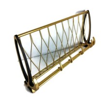 Casaco pequeno funky dourado vintage meados do século cromado chapéu rack ferrovia pop art moderno, usado comprar usado  Enviando para Brazil