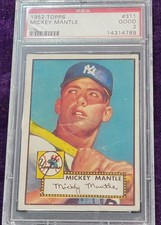 1952 mickey mantle for sale  Sonora