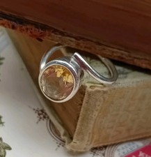 Faceted citrine ring for sale  WOKINGHAM
