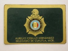 CRACHÁ OBSOLETO DÉCADA DE 1960 CUAUTLA MORELOS MÉXICO DELEGADO POLÍCIA MEXICANA POLÍCIA comprar usado  Enviando para Brazil