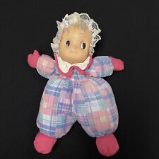 Boneca bebê de pelúcia macia Uneeda tecido xadrez rosa rosto de borracha sardas loiras 13"" comprar usado  Enviando para Brazil