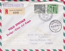 Usado, 1954 SUÍÇA - SWISSAIR PRIMEIRO VOO ZURIQUE - CITY#039; DEL CAPO comprar usado  Enviando para Brazil