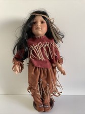 Poupée porcelaine amérindien d'occasion  Rouen-
