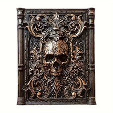 Totenkopf holz wandbild gebraucht kaufen  Aue