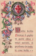 Cartolina rilievo firenze usato  Lugo