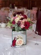 Mirror cube vases for sale  DUNMOW
