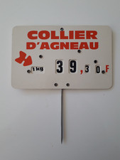 étiquette ancienne boucherie d'occasion  Rombas
