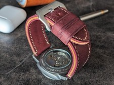 Pulseira de relógio grossa e macia.  Pulseira de relógio vintage. Pulseira de relógio de couro 22mm 24mm 26mm., usado comprar usado  Enviando para Brazil