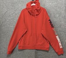 Moletom com capuz masculino G/FORE tamanho G papoula vermelho laranja oração por pássaros bolso logotipo G4 comprar usado  Enviando para Brazil