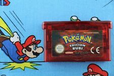 NINTENDO GAME BOY ADVANCE GBA POKEMON EDICION RUBI ORIGINAL PAL ESPAÑA comprar usado  Enviando para Brazil