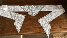 Embroidered edwardian mantelpi for sale  BIRMINGHAM