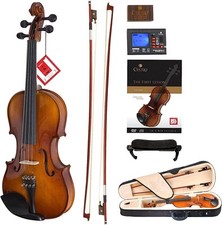Violín trasero de arce Cecilio con tapa de abeto para niños y adultos, 1/4 - barniz natural-- segunda mano  Embacar hacia Mexico