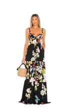 Vestido maxi Água Bendita 'Dunna Moss' tamanho 8AU/UK-US4 floral elegância verão  comprar usado Vestido maxi Água Bendita 'Dunna Moss' tamanho 8AU/UK-US4 floral elegância verão  comprar usado  Enviando para Brazil