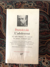 Pléiade dostoïevski adolesce d'occasion  La Rochelle