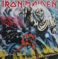 Iron Maiden THE NUMBER OF THE BEAST Australian ORIGINAL 1982 EMI Records LP RARO comprar usado  Enviando para Brazil