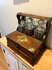 Antique walnut tantalus for sale  Rensselaer