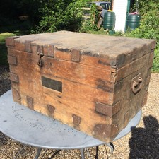 Antique wooden chest for sale  READING