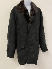 black sheepskin coat for sale  PLYMOUTH