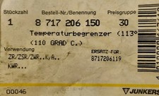 Junkers temperaturbegrenzer 87 gebraucht kaufen  Grafenwiesen