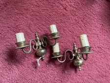Pair vintage brass for sale  IPSWICH