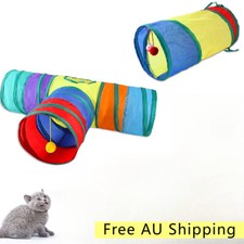 Tubo de tecido macio dobrável para túnel de gato para gatinhos e pequenos animais de estimação, brinquedos para animais de estimação comprar usado  Enviando para Brazil