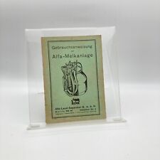 Alfa melkanlage betriebsanleit gebraucht kaufen  Emden